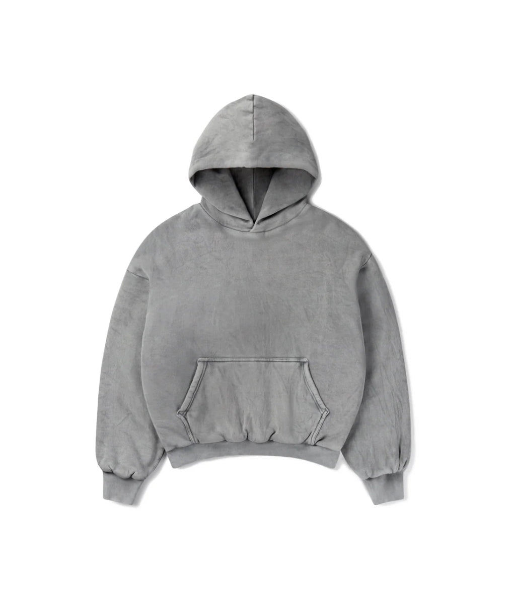 Faded Grey Super Heavy Hoodie