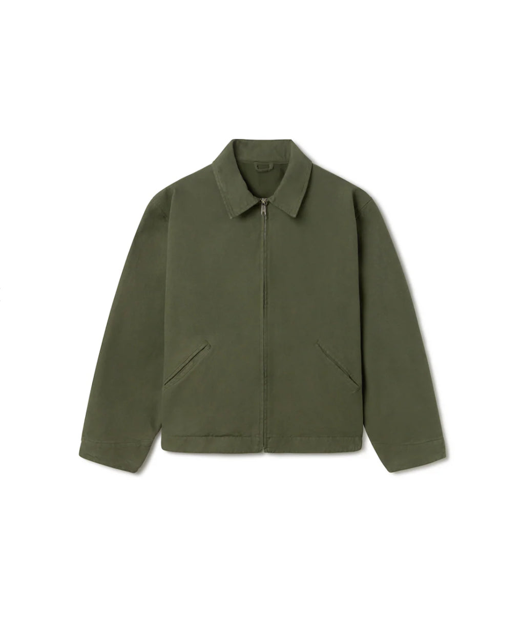 Olive green workshop jacket