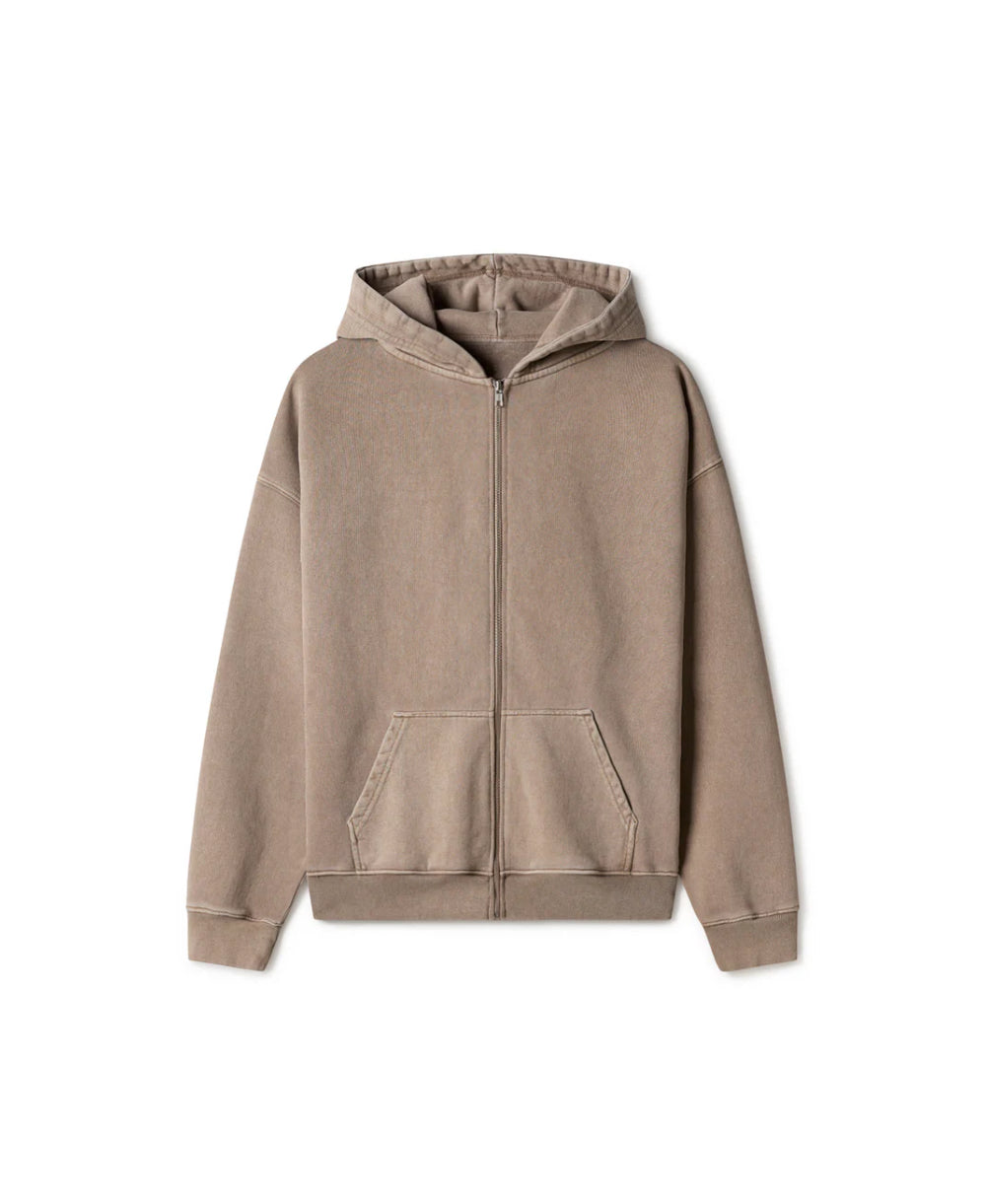 Faded Brown Heavy Zip